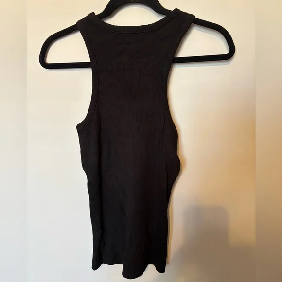 AGOLDE Black Bea Cutaway Tank Top - Picture 5 of 5